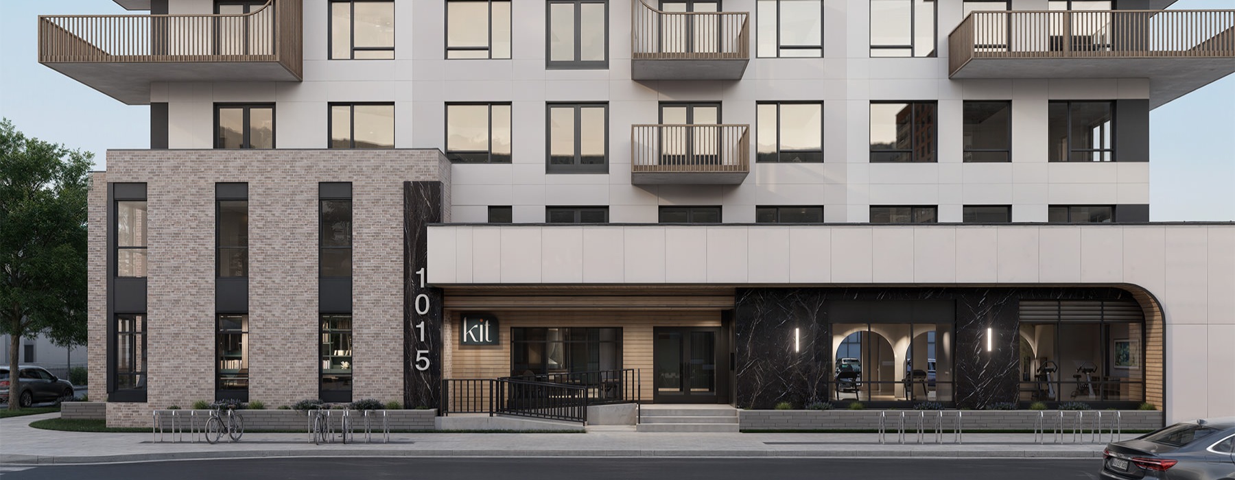 a building with balconies